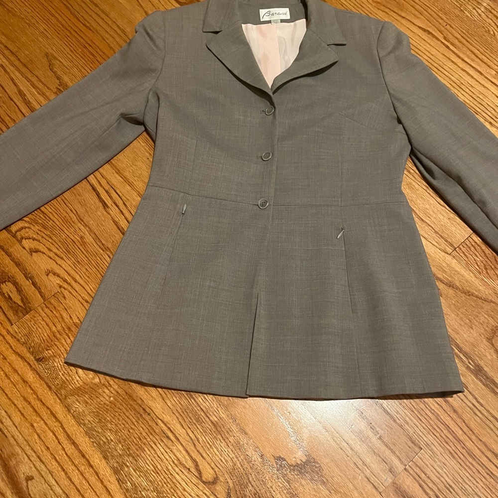 Barami jacket grey three buttons light grey size 10 sleeve 24” shoulders 17”